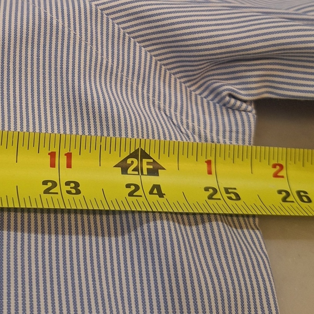 Polo Ralph Lauren Buttondown Shirt  XL Blue Striped Longsleeve Multi Color Logo - Picture 5 of 10